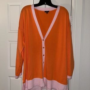 Talbots girlfriend tipped cardigan 1X